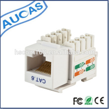 tooless 110 type cat5e PunchDown Keystone Jack / AMP 90 degree Cat6 RJ45 modular Jack